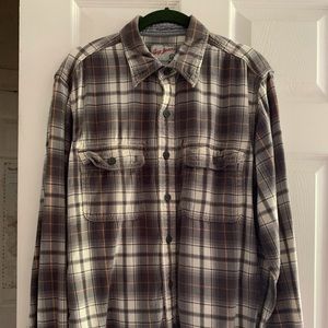 Gap jeans plaid flannel button up